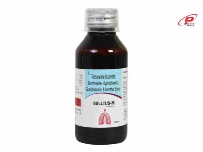 Bromhexine Hydrochloride Terbutaline Sulphate Guaiphenesin Syrup | Bulltus-M