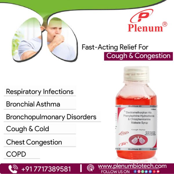 dextromethorphan phenylephrine hcl chlorpheniramine maleate suspension | Bulltus-D-Suspension