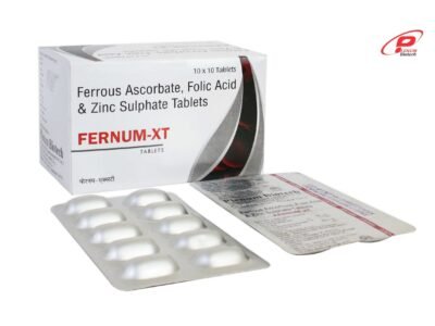 Ferrous Ascorbate Folic Acid Zinc Sulphate Tablets | Fernum-XT