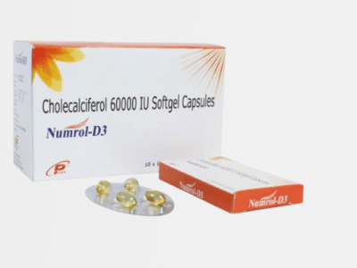 Cholecalciferol 60000 IU Softgel Capsules | Numrol D3