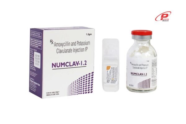 Amoxycillin 1000mg Clavulanic 200mg Injection | Numclav-1.2