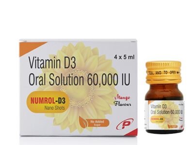 Vitamin D3 Oral Solution 60000 IU| Numrol-D3 Nano Shot
