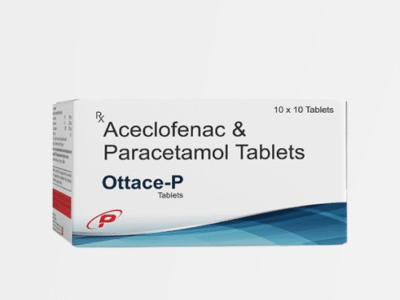 Aceclofenac 50mg Paracetamol 125mg Tablet | Ottace-P
