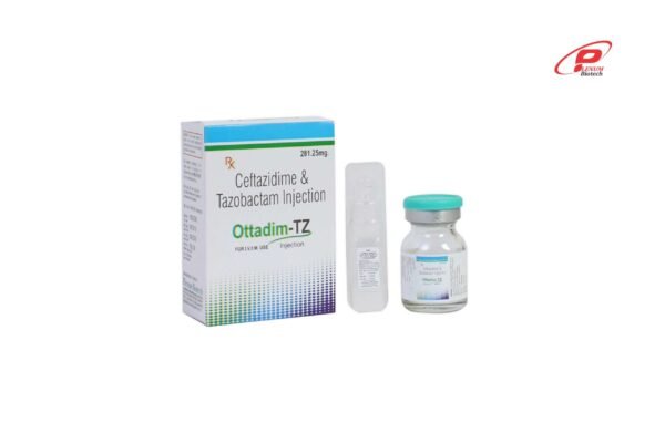 Ceftazidime 1000 Mg Tazobactam 125 Mg Injection | Ottadim-TZ
