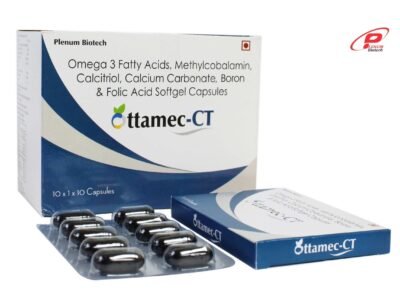 Calcitroil Omega 3 Fatty Acid Methylcobalamin Folic Acid Boron Calcium Carbon | Ottamec-CT
