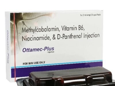 Mecobalamin 1000mcg Pyridoxine 100mg Niacinamide 10mg Injection | Ottamec-Plus