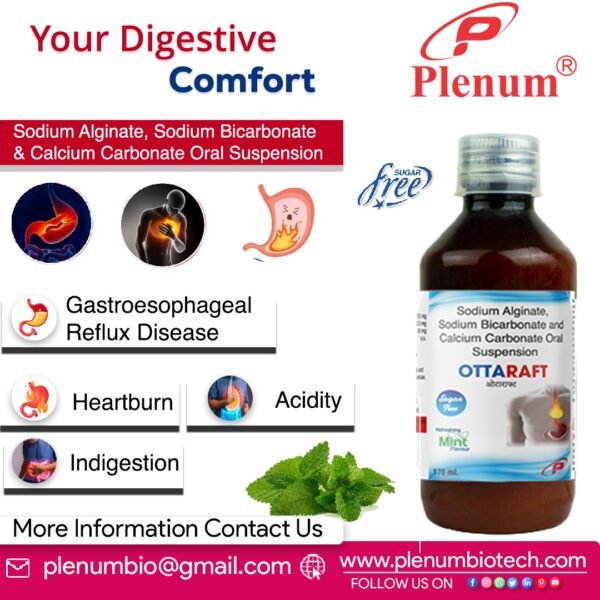 Sodium Alginate Sodium Bicarbonate Calcium Carbonate | Ottaraft Oral Suspension