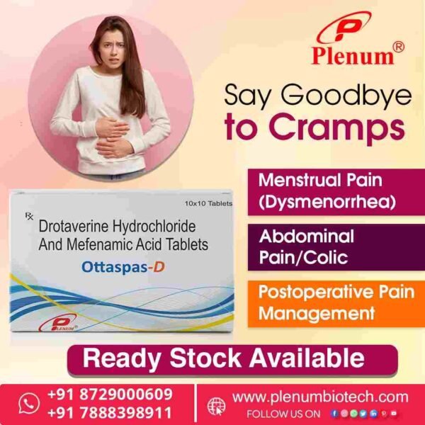 Drotaverine Hcl 80mg Mefenamic Acid 250mg Tablet | Ottaspas-D