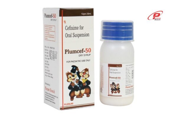 Cefixime Oral Suspension | Plumcef-50 Dry Syrup Cefixime Oral Suspension