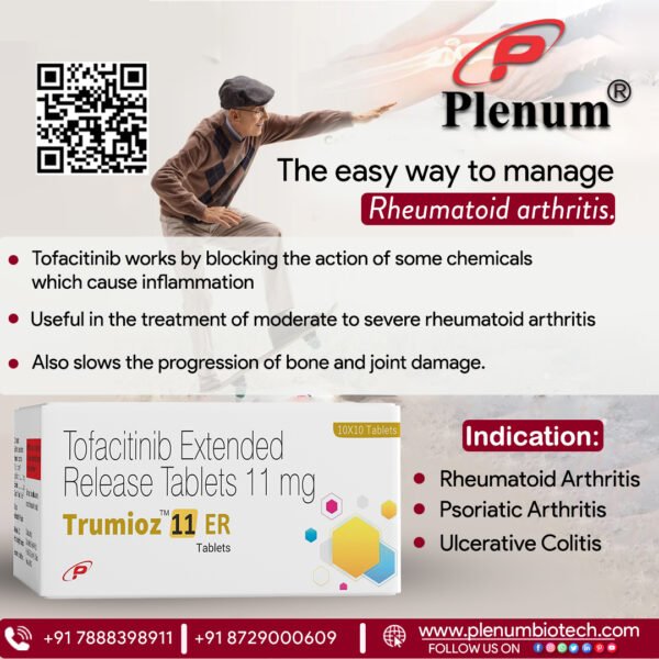 Tofacitinib 11 mg | Trumioz 11 ER Tablets