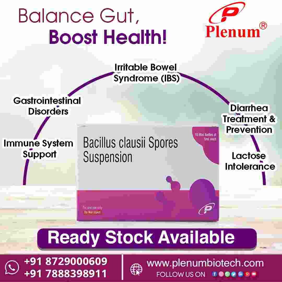 Bacillus Clausii Spores Suspension | Plenum Biotech