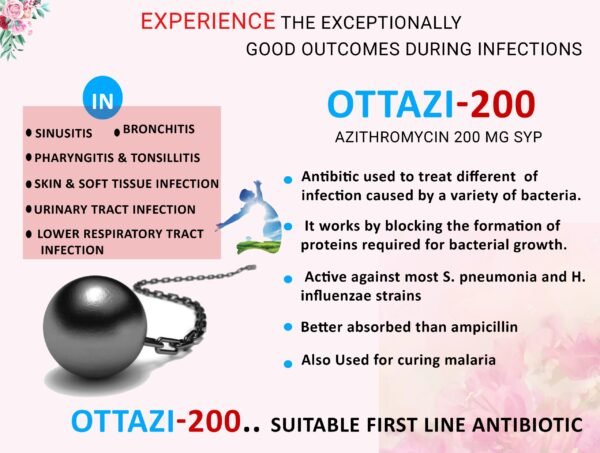 Azithromycin Oral Suspension | Ottazi 200 Suspension Azithromycin Oral Suspension | Ottazi 200 Suspension