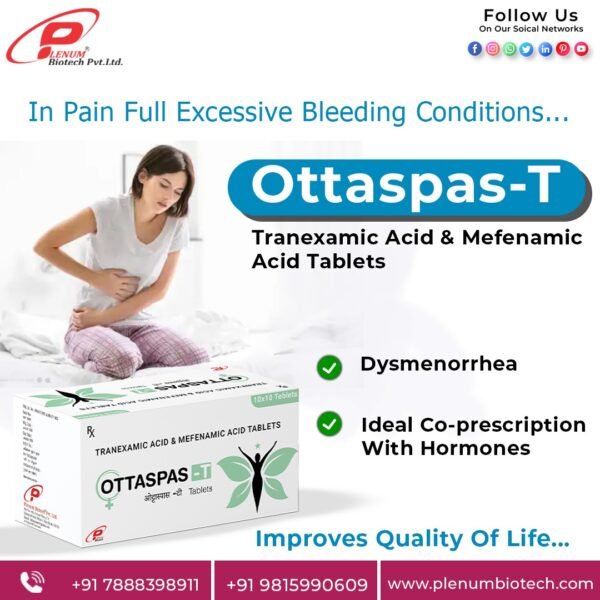Mefenamic Acid Tranexamic Acid Tablet | Ottaspas T
