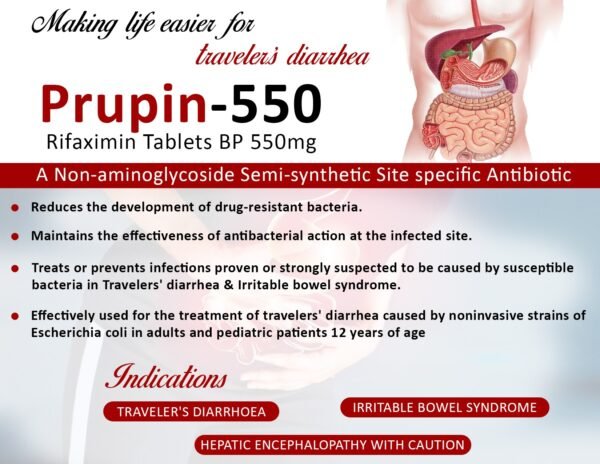 Rifaximin Tablet | Prupin 550 Rifaximin Tablet | Prupin 550