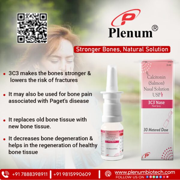 Calcitonin Salmon Nasal Solution | 3C3 Nase Nasal Spray