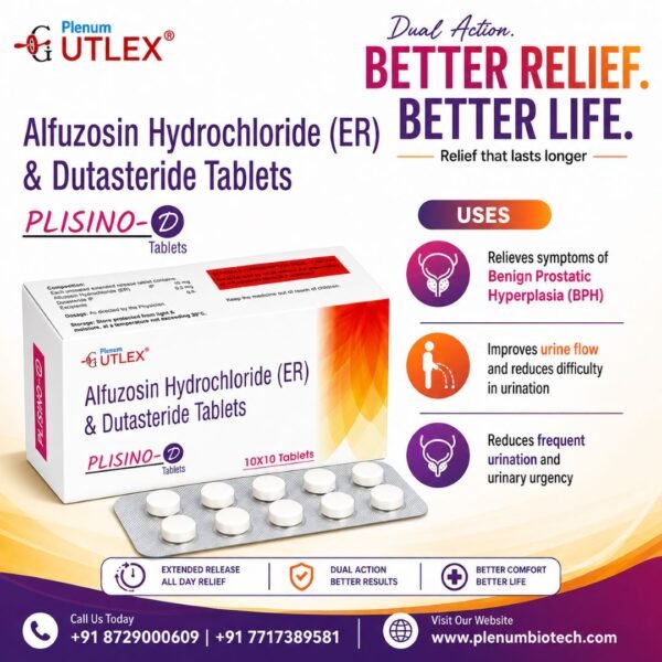 Alfuzosin Dutasteride Tablet | Plisino-D Alfuzosin Dutasteride Tablet | Plisino-D