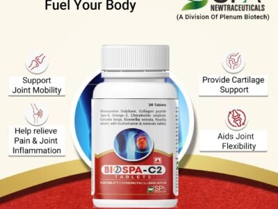 Collagen Peptide Type 2 Glucosamine Rosehip Extract Chondroitin Sulphate Boswellia Serrata Capsules | Biospa C2 Tablet