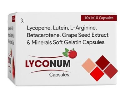 Lycopene Lutein L-Arginine Betacarotene Grape Seed Extract Essential Minerals Capsules | Lyconum