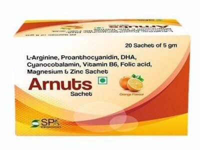 L-Arginine Proanthocyanidin DHA Cyanocobalamin Vitamin B6 Folic acid Magnesium Zinc Sachet | Arnuts Sachet