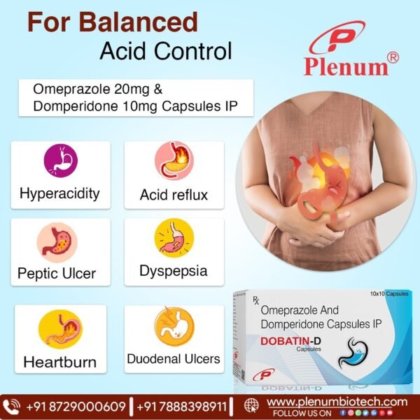 Omeprazole Domperidone Capsules | Dobatin-D Capsules Omeprazole Domperidone Capsules | Dobatin-D Capsules