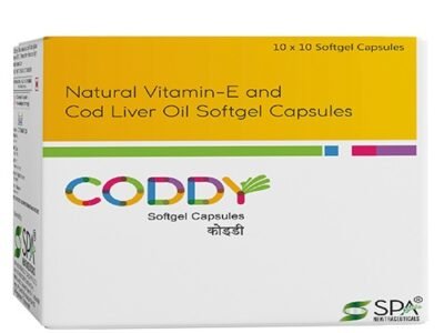 Natural Vitamin-E and Cod Liver Oil Softgel Capsules | Coddy