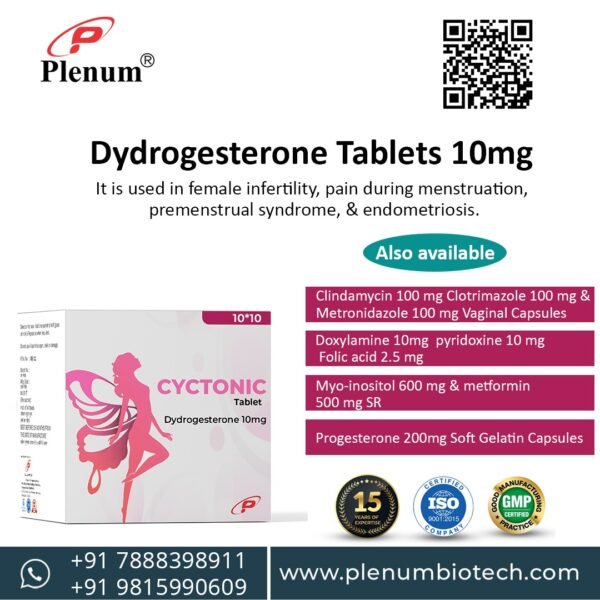 Dydrogesterone Tablet 10mg | Cyctonic
