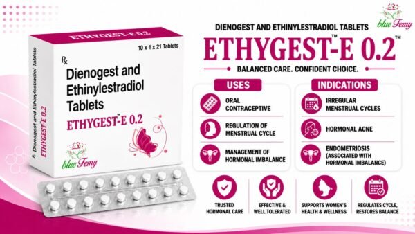 Dienogest Ethinylestradiol Tablet 0.02mg | Draptonic-E 0.2 Dienogest Ethinylestradiol Tablet 0.02mg | Draptonic-E 0.2