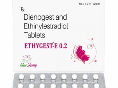 Dienogest Ethinylestradiol Tablet 0.02mg | Draptonic-E 0.2