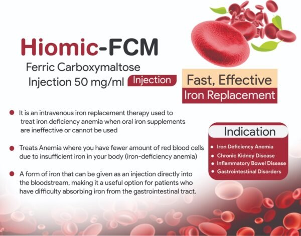 Ferric Carboxymaltose Injection | Fernum-FCM 500mg/10ml