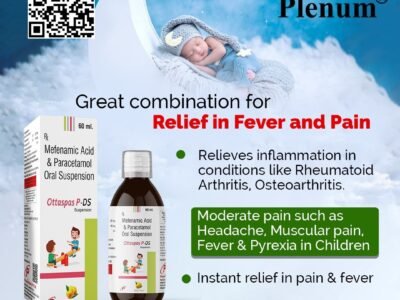 Mefenamic Acid Paracetamol Oral Suspension | Ottaspas P-DS Suspension