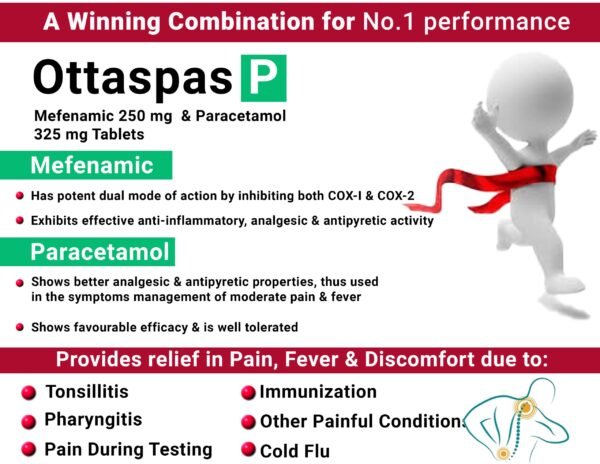 Mefenamic Acid Paracetamol Tablets | Ottaspas P