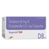Silodosin 8mg Dutasteride 0.5mg Capsules | Sapzid-D8 Silodosin 8mg Dutasteride 0.5mg Capsules | Sapzid-D8