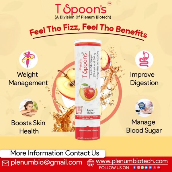 Apple Cider Vinegar Effervescent Tablets | T Spoon's
