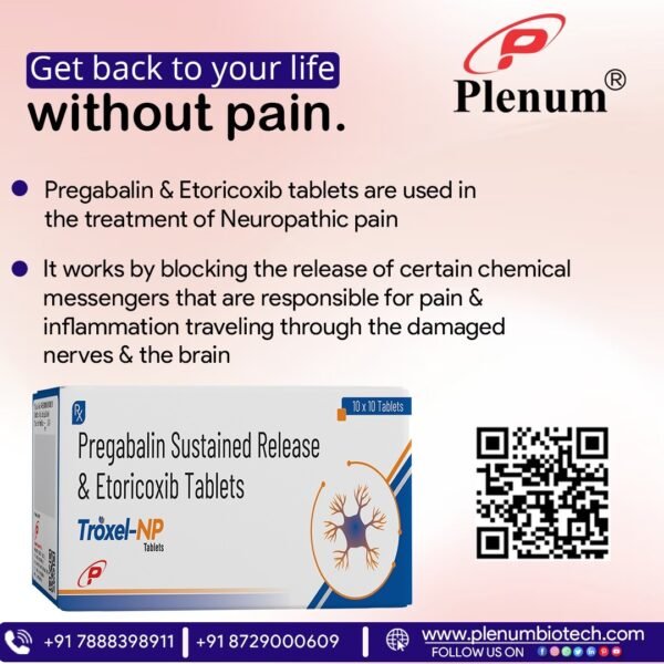 Pregabalin Etoricoxib Capsules | Troxel NP