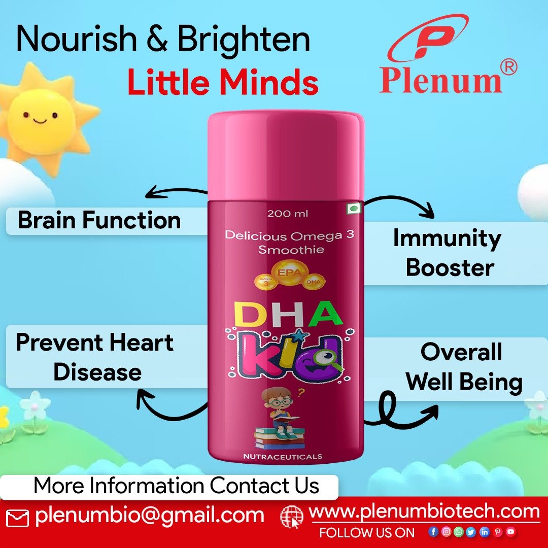 Omega 3 Health Supplement Syrup with Fish Oil (EPA DHA) Plenum Biotech