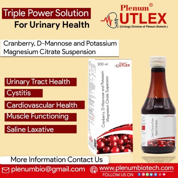 Cranberry D-Mannose Potassium Magnesium Citrate Suspension | Plenberry Cranberry D-Mannose Potassium Magnesium Citrate Suspension | Plenberry