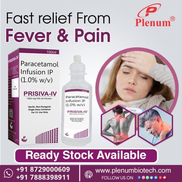 Paracetamol Infusion IP | Prisiva