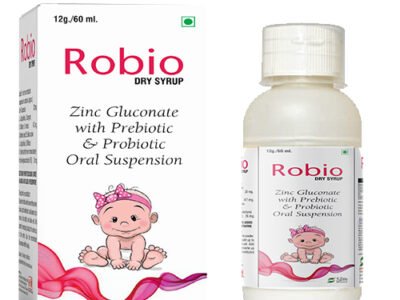 Zinc Gluconate with Prebiotic Probiotic Oral Suspension | Robio Dry Syrup