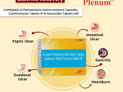 Combipack of Pantoprazole Gastro-resistant Capsules Clarithromycin Tablets Amoxicillin Tablets | Pylowatch