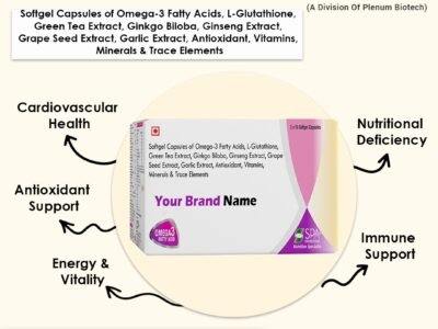 Omega-3 Fatty Acids L-Glutathione Green Tea Extract Grape Seed Extract Antioxidant Vitamins Minerals | Spavit-4G