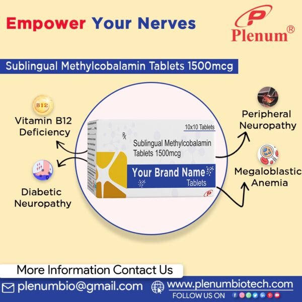 Methylcobalamin Sublingual Tablets 1500 mcg | Ottamac-SL