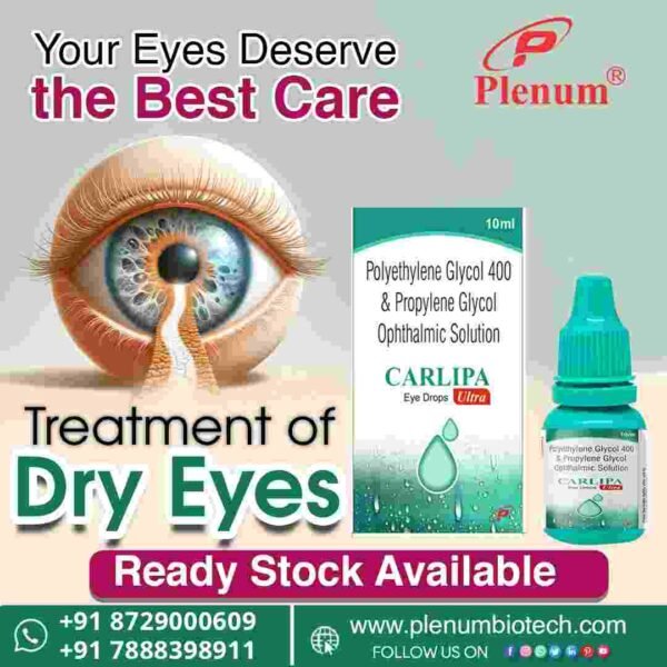 Polyethylene Glycol Propylene Glycol Ophthalmic Solution | Carlipa Eye Drops