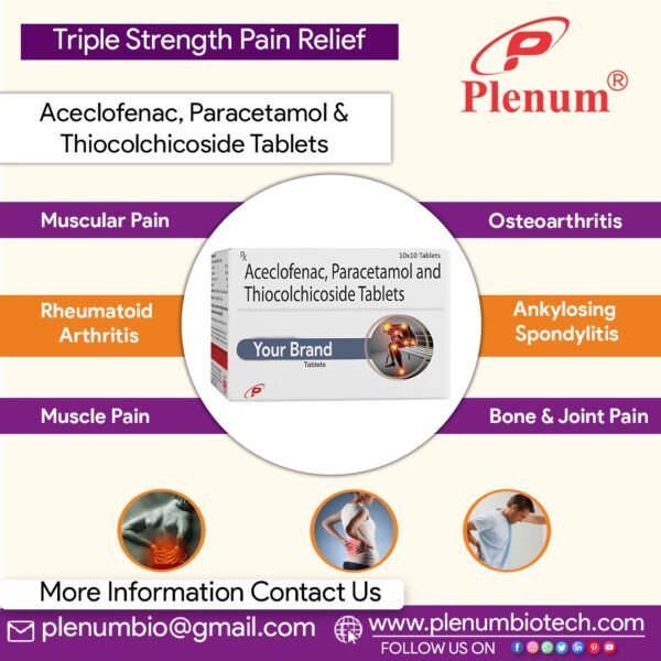 Aceclofenac Paracetamol Thiocolchicoside Tablets | Ottace-TH 4