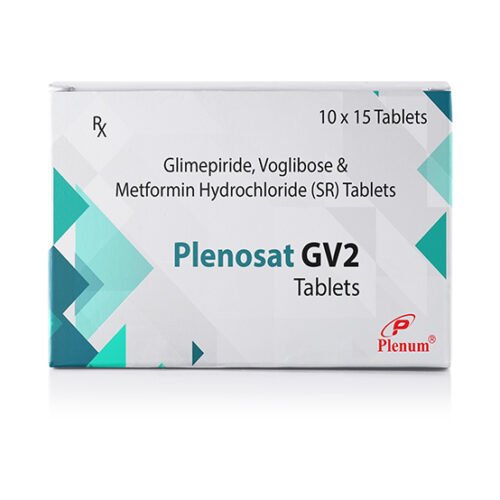 Voglibose Glimepiride Metformin Hydrochloride Tablet | Plenosat GV2