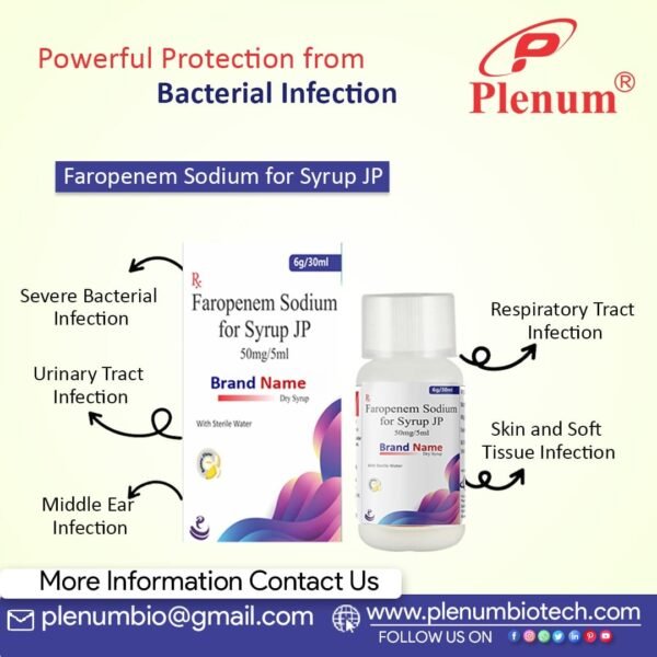 Faropenem Sodium for Syrup JP | Plerocin-50 Dry Syrup
