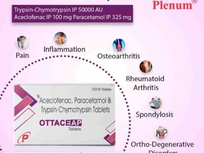 Aceclofenac Paracetamol Trypsin Chymotrypsin Tablet | Ottace AP
