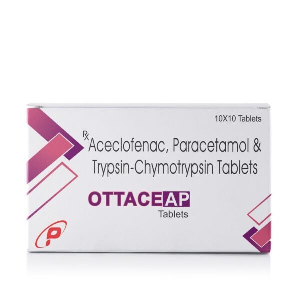 Aceclofenac Paracetamol Trypsin Chymotrypsin Tablet | Ottace AP Aceclofenac Paracetamol Trypsin Chymotrypsin Tablet | Ottace AP