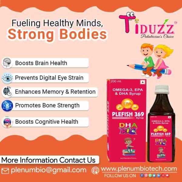 Omega-3 EPA & DHA Syrup | Plefish 369