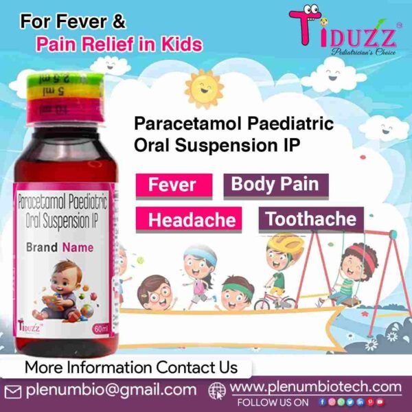 Paracetamol Paediatric Oral Suspension IP | Tidpol