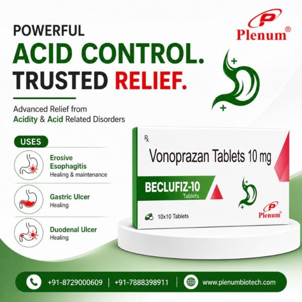 Vonoprazan 10 mg Tablet | Beclufiz-10